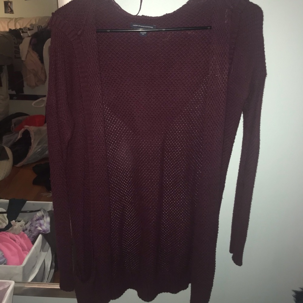 American Eagle Hooded Cardigan